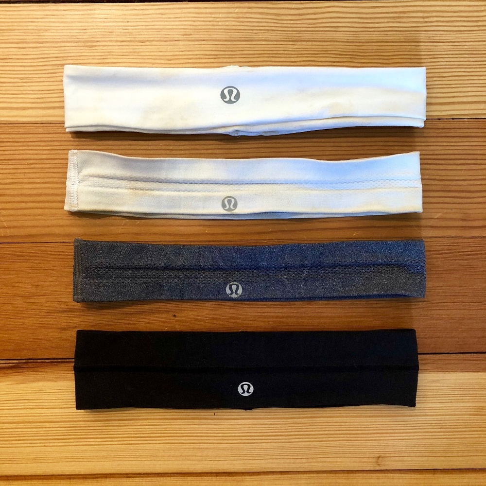 Lot of 4 Lululemon Headbands